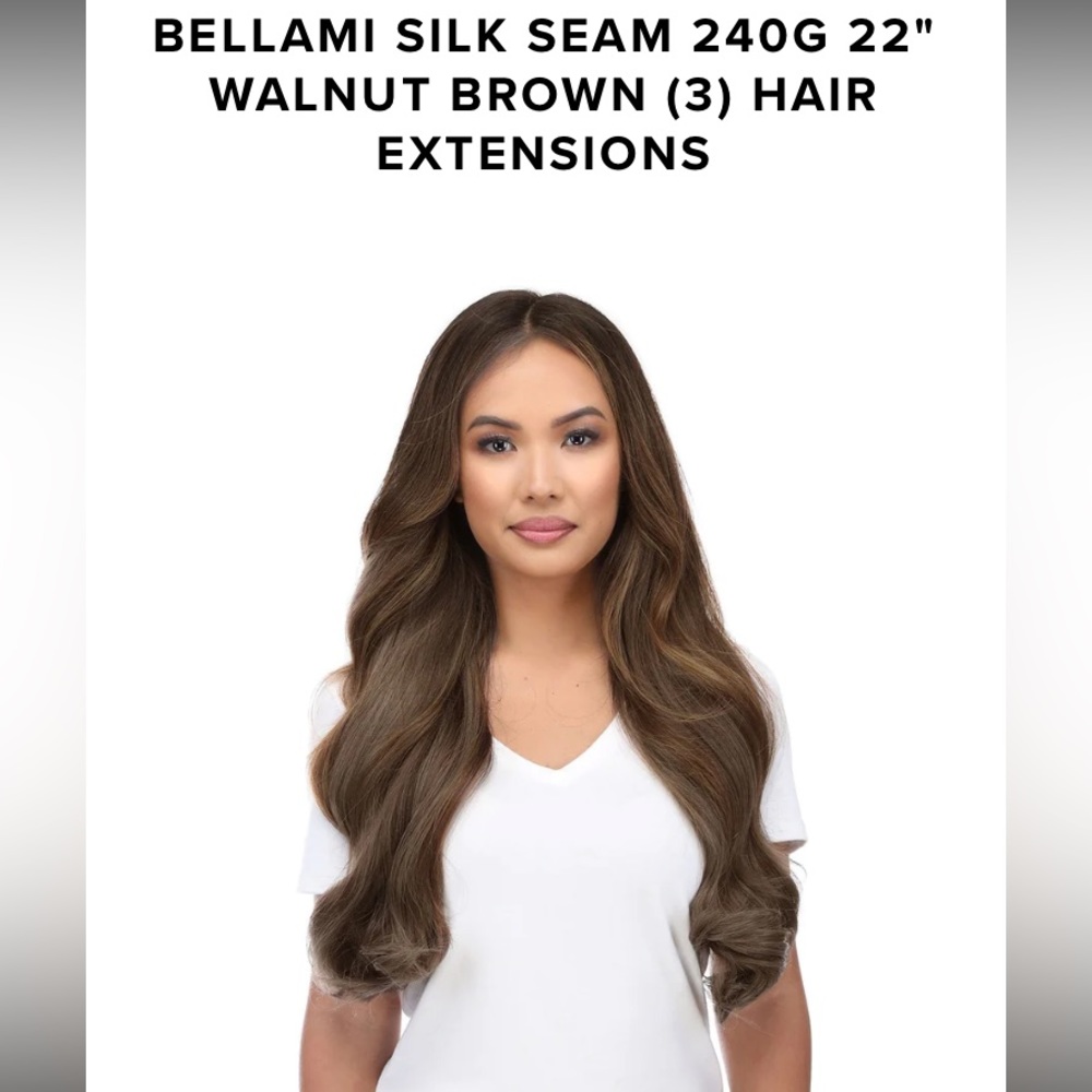 **BRAND NEW** NEVER OPENED Bellami hair extensions in Walnut Brown!!